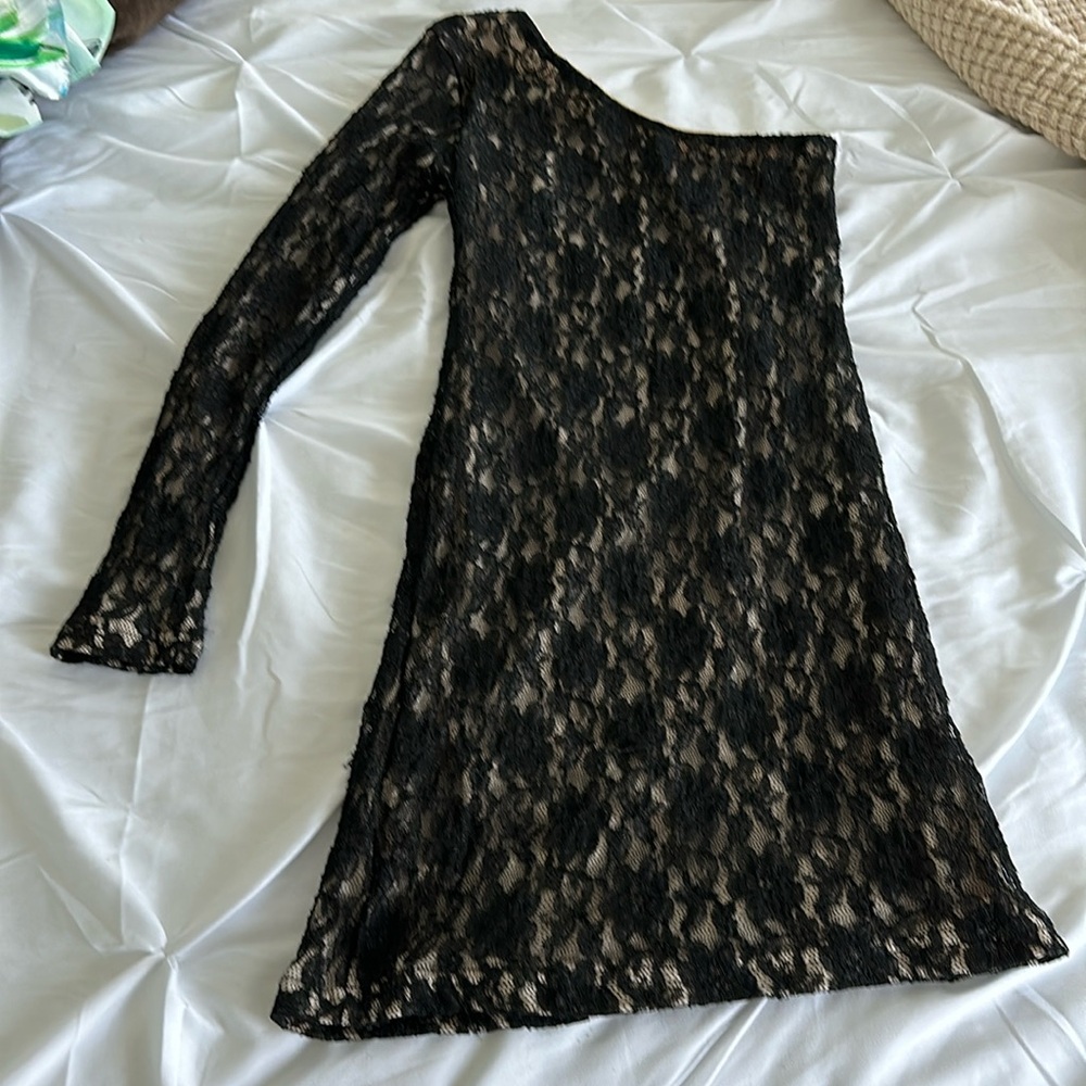 ONE SHOULDER DRESS-SMALL